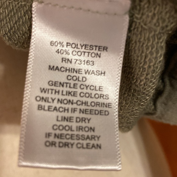 Grey & Gray, Sz Lg, Olive Green, Hooded Cardigan Sweatshirt - Picture 5 of 7